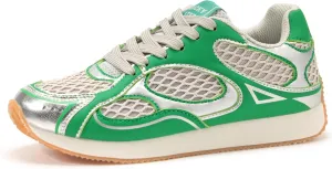 LUCKY STEP Women's Retro Fashion Sneakers Mesh Breathable Casual Walking Shoes Comfortable Tennis Athletic Trainers
