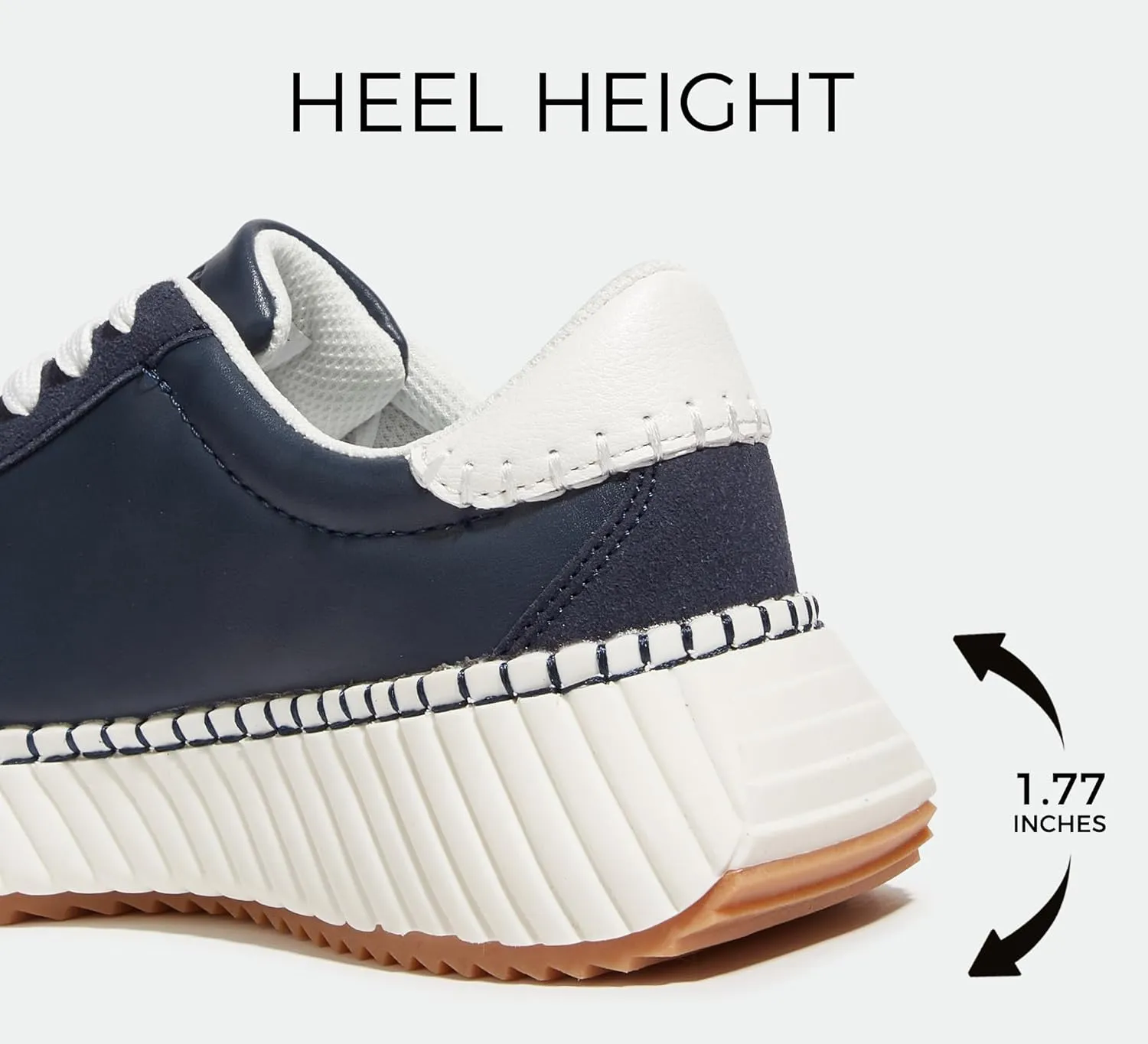 LUCKY STEP Women's Star Platform Sneakers Fashion Chunky Retro Trendy Casual Tennis Running Trainning Walking Shoes