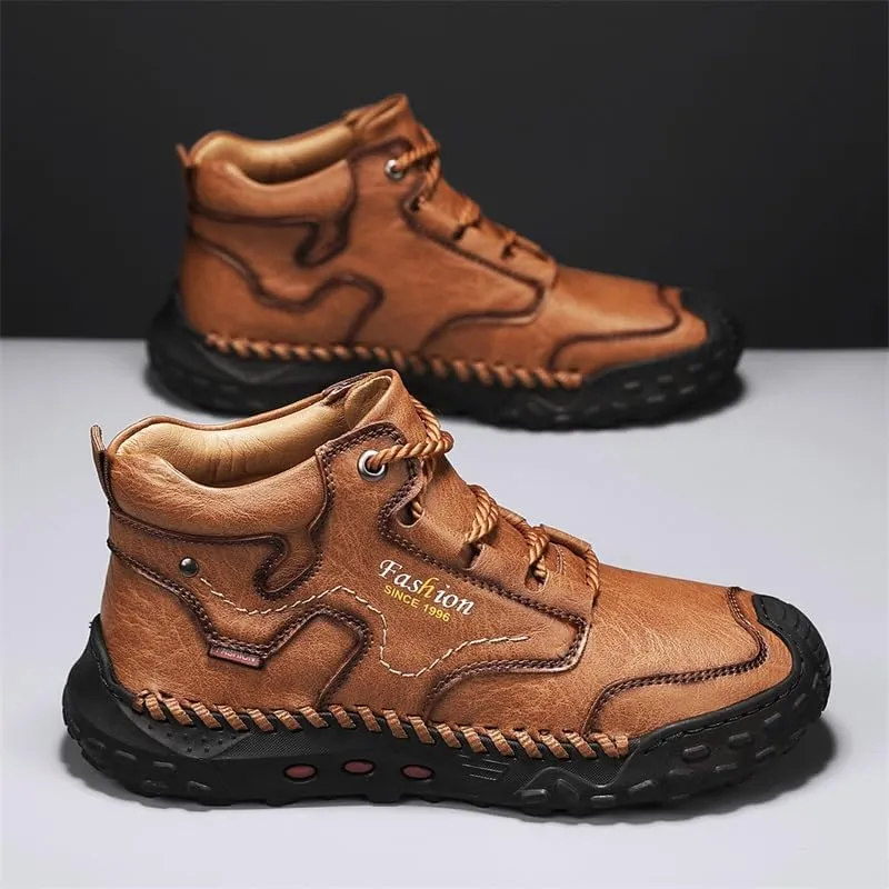 LZDZN Mens Boots Chelsea Shoes High Top Sneakers for Men Shoe Men's Black Brown Yellow Size Casual Man Fashion Sneaker
