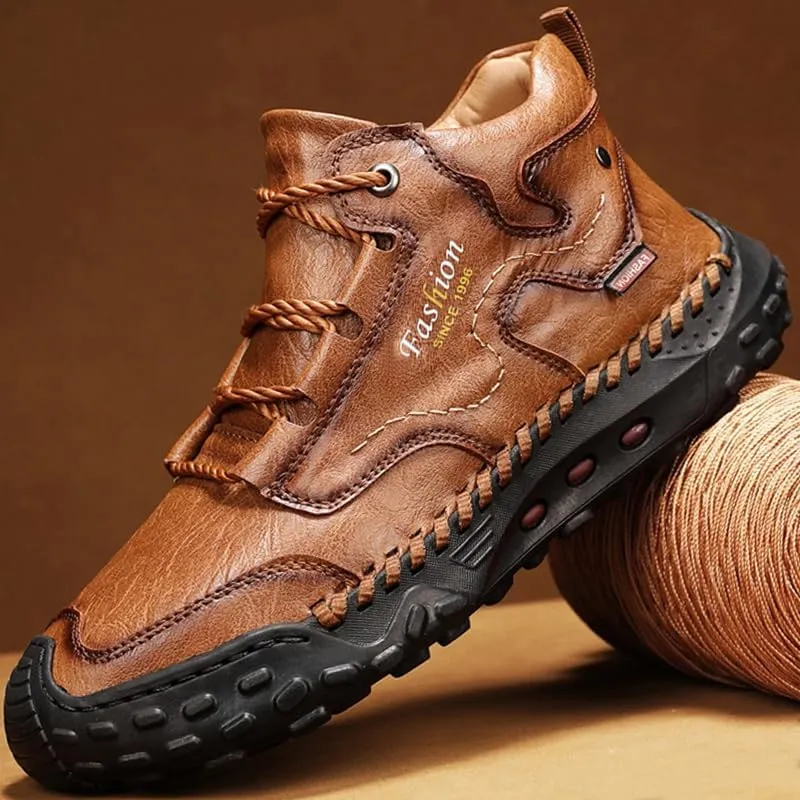 LZDZN Mens Boots Chelsea Shoes High Top Sneakers for Men Shoe Men's Black Brown Yellow Size Casual Man Fashion Sneaker