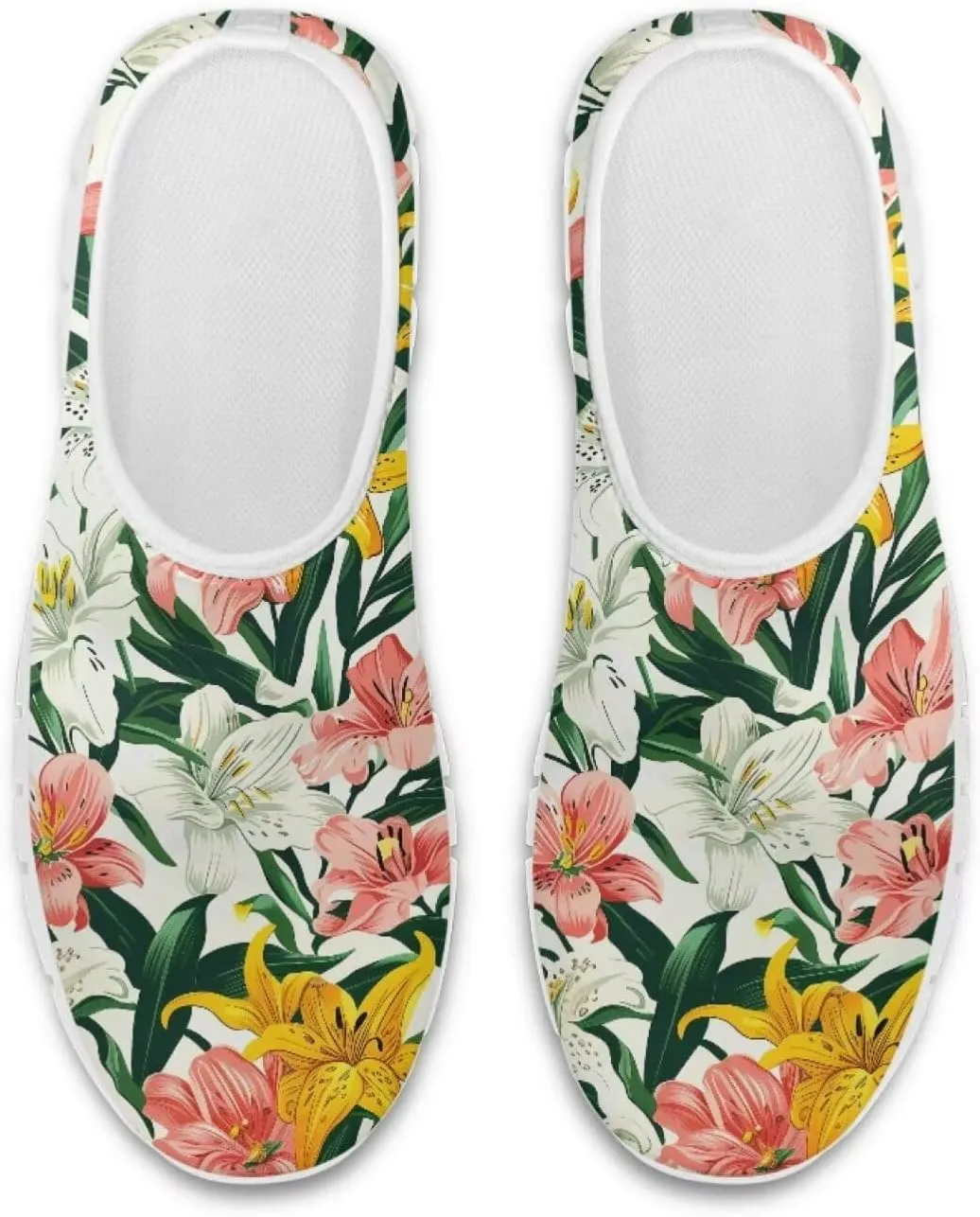 Mandala Flowers Print Womens Slip On Running Shoes Loafers Shoes Non Slip Arch Support Walking Shoes Breathable Gym Workout Shoes