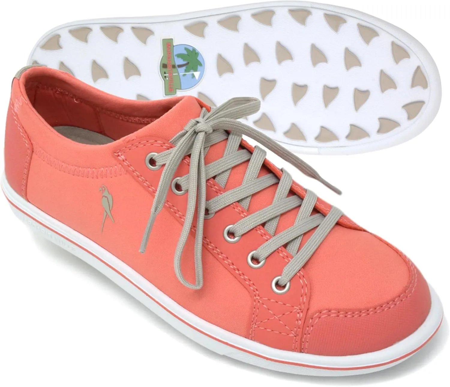 Margaritaville Golf Shoes, The Birdie, Spikeless Womens Golf Shoe, Ladies Golf Footwear with Rubber Toe Guard and Stability Heel Frame, Lace Up Athletic Shoe
