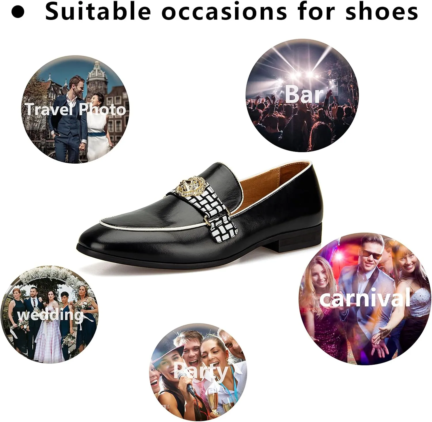 Meijiana Men's Loafers Lightweight Slip-On Moccasins Stylish Dress Shoes Breathable Tassels Loafers