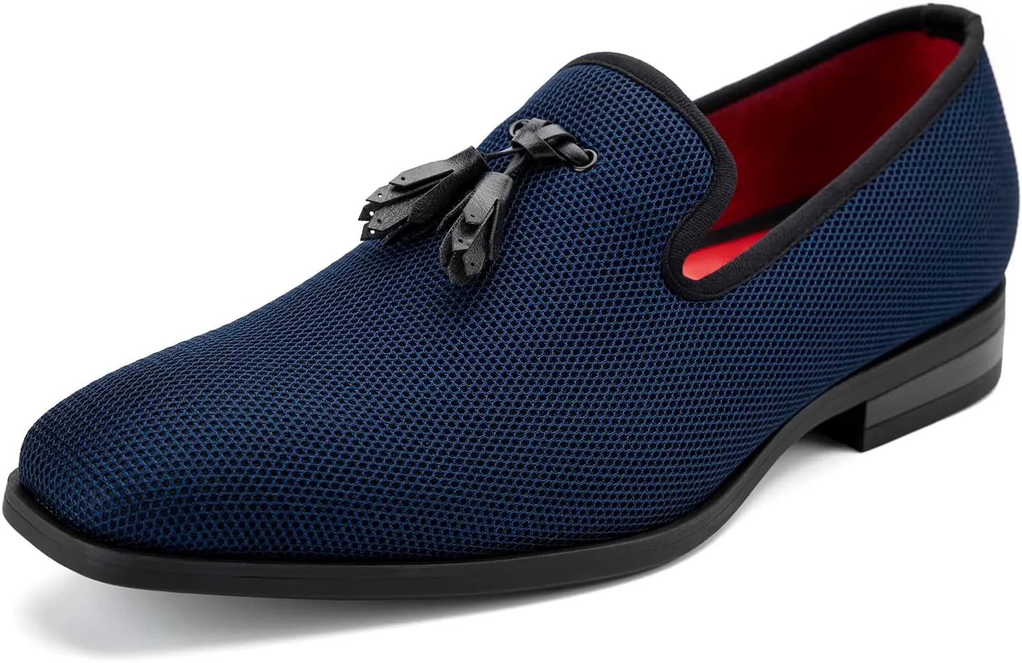 Meijiana Men's Loafers Lightweight Slip-On Moccasins Stylish Dress Shoes Breathable Tassels Loafers