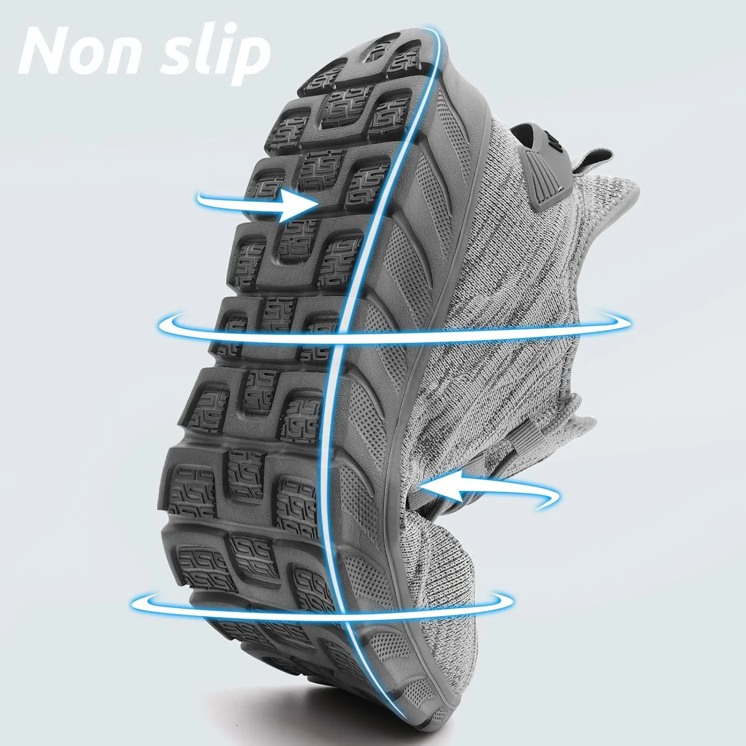 Men Running Shoes Tennis Walking Gym Slip On Workout Athletic Fashion Sneakers Lightweight Breathable Sport Jogging Casual Shoe