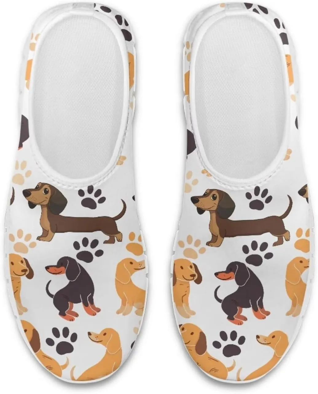 Men Slip On Shoes Dog & Wolf Print Women Walking Running Loafers Shoes with Arch Support Women Non Slip Boat Shoes for Daily Walking