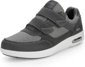Men's Adjustable Fit Diabetic Shoes Orthopedic Walking Sneakers | Plantar Fasciitis/Swollen Feet/Bunions | Wide Size 8-13