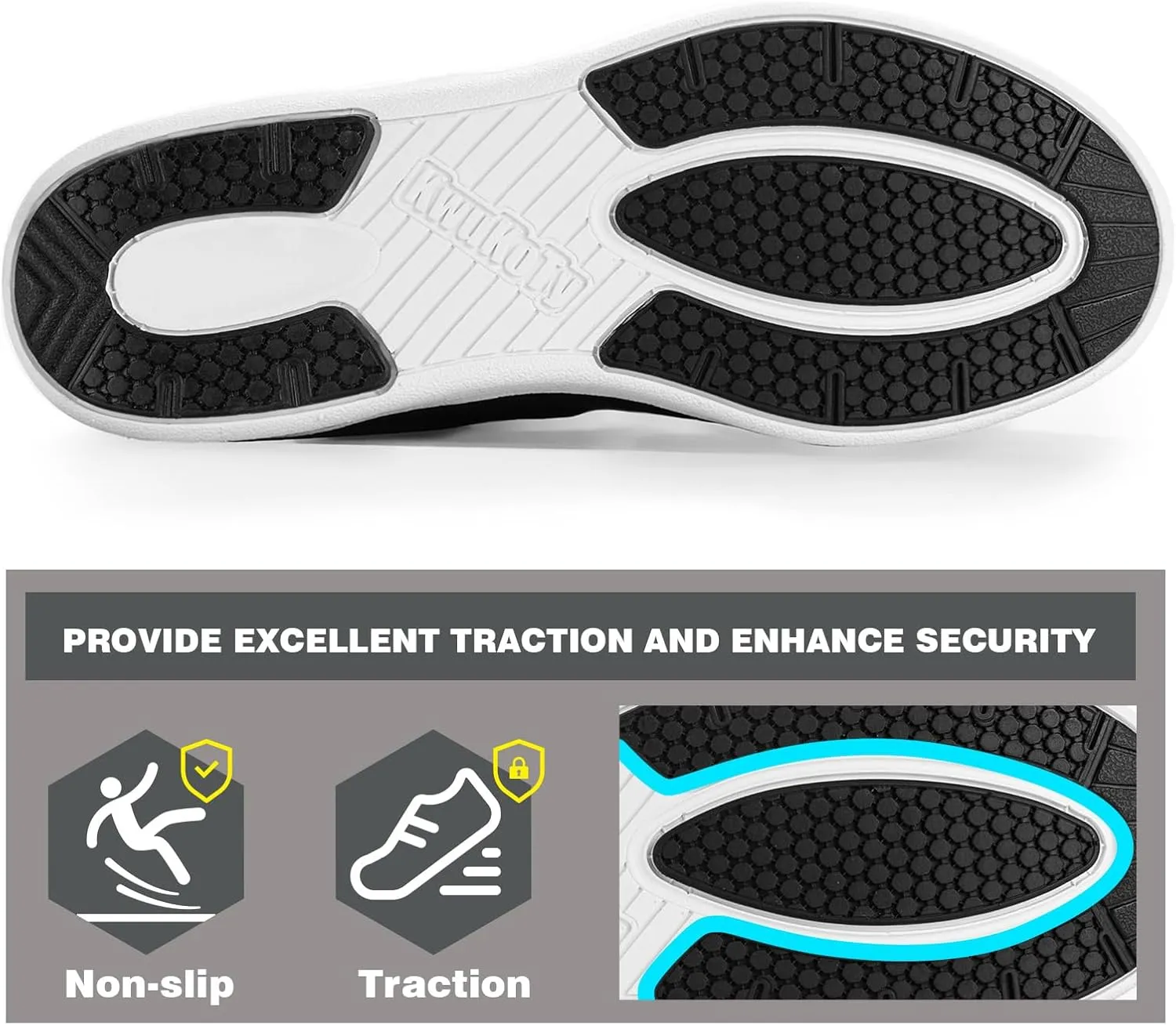 Men's Adjustable Fit Diabetic Shoes Orthopedic Walking Sneakers | Plantar Fasciitis/Swollen Feet/Bunions | Wide Size 8-13