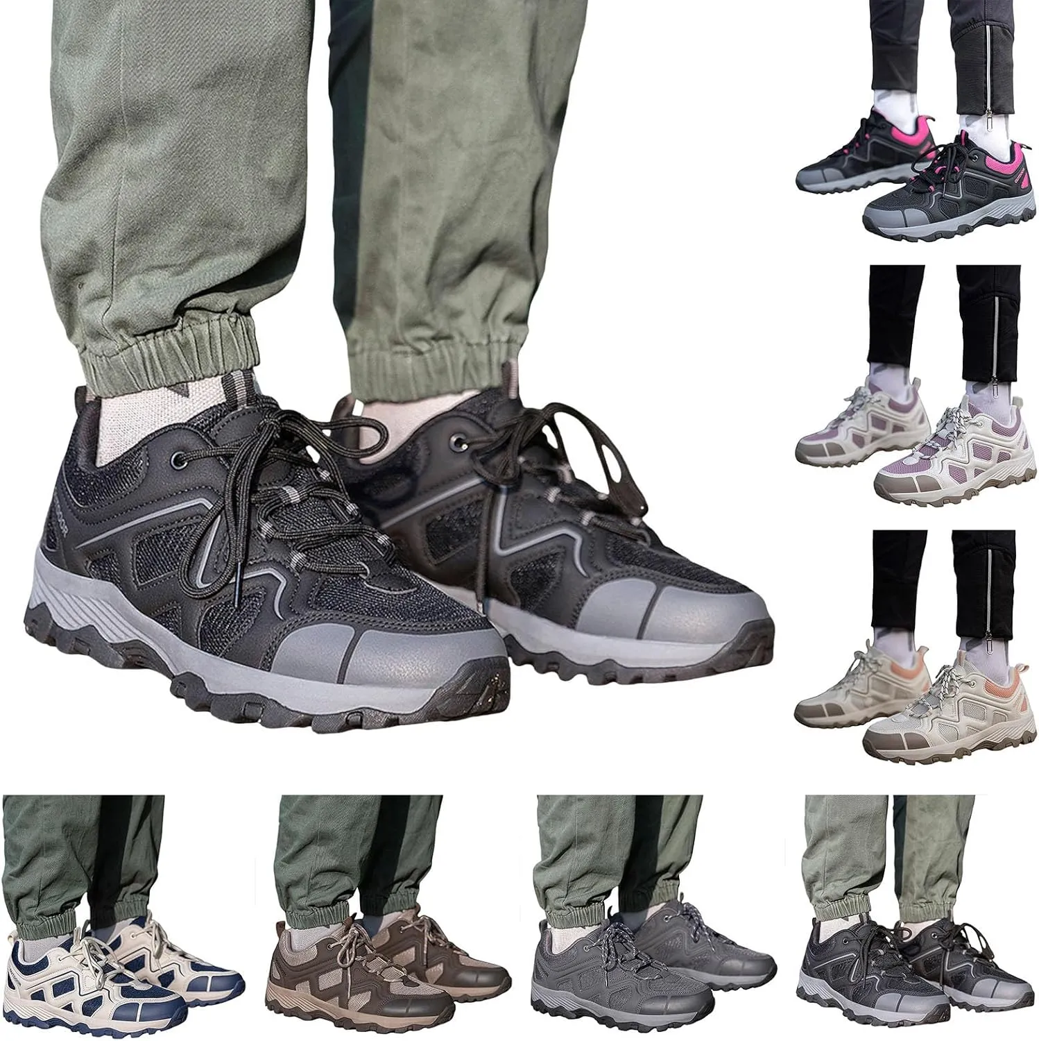 Men's Arch Support Sports Shoes Couple Thick Sole Orthopedic Sneakers Mesh Breathable Mountaineering Sneaker