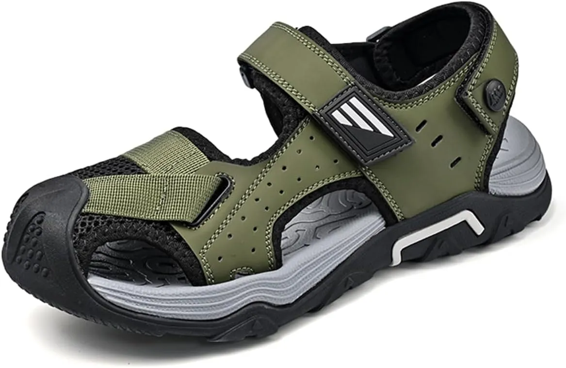 Mens Beach Sandals Outdoor Hiking Sandals Platform Water Shoes for Travel Walking Trekking Camping