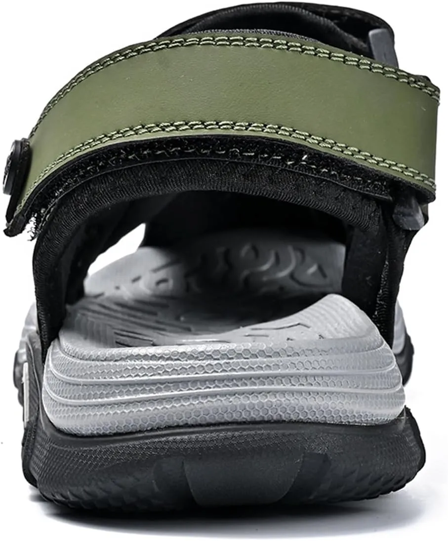 Mens Beach Sandals Outdoor Hiking Sandals Platform Water Shoes for Travel Walking Trekking Camping