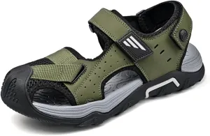 Mens Beach Sandals Outdoor Hiking Sandals Platform Water Shoes for Travel Walking Trekking Camping