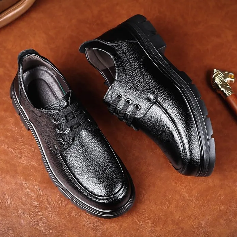 Men's Business Office Oxford Shoes Lightweight Retro Casual Flats Loafers for Daily Walking Shoes