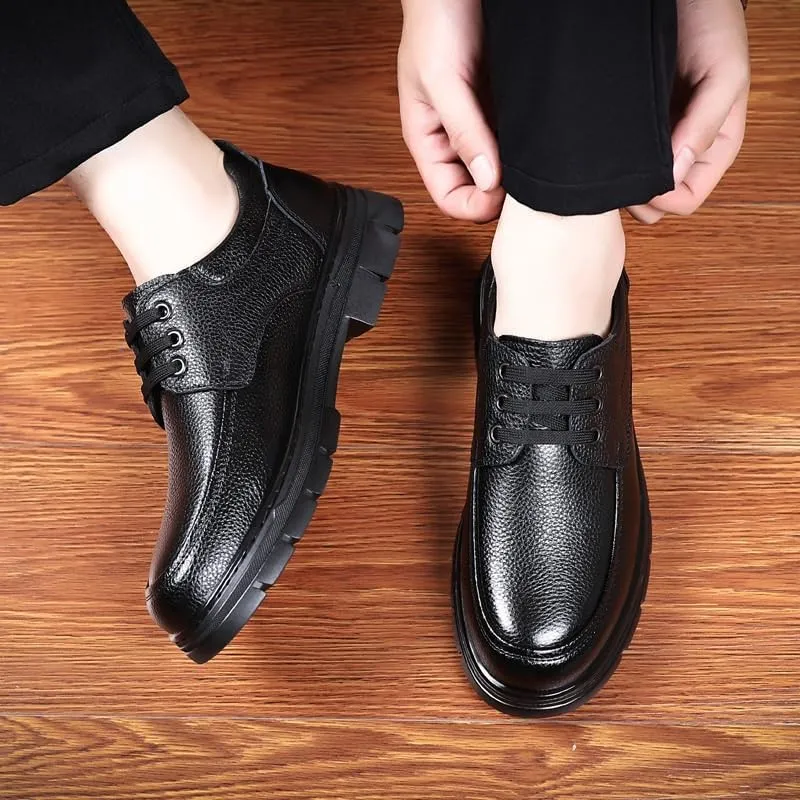 Men's Business Office Oxford Shoes Lightweight Retro Casual Flats Loafers for Daily Walking Shoes