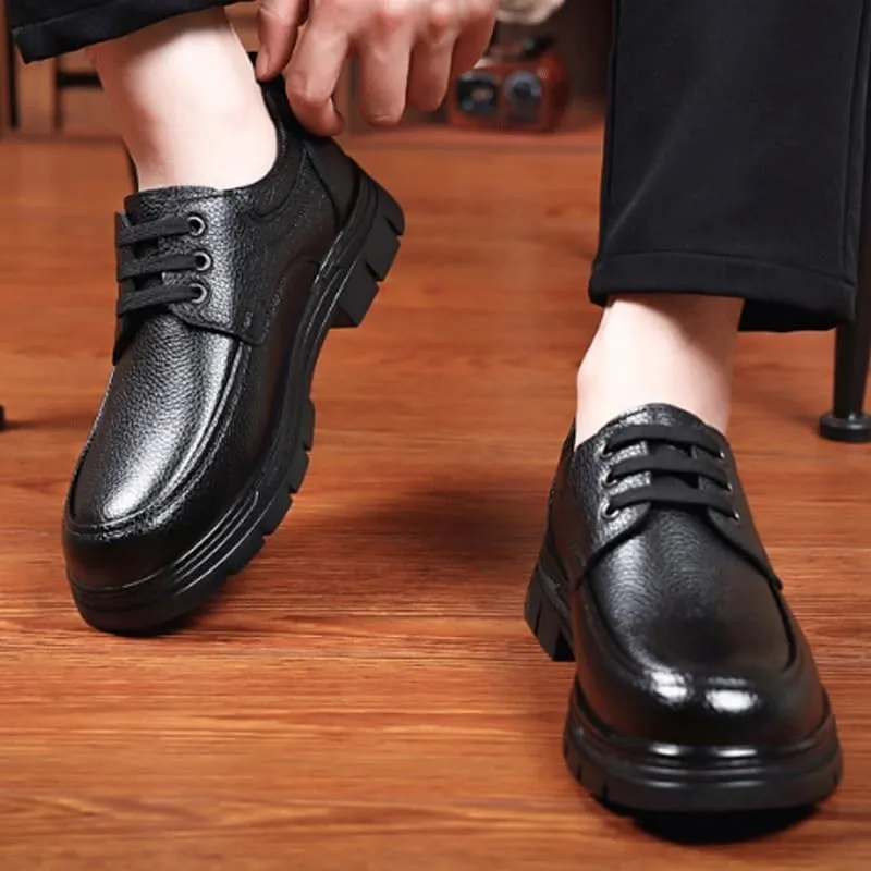 Men's Business Office Oxford Shoes Lightweight Retro Casual Flats Loafers for Daily Walking Shoes