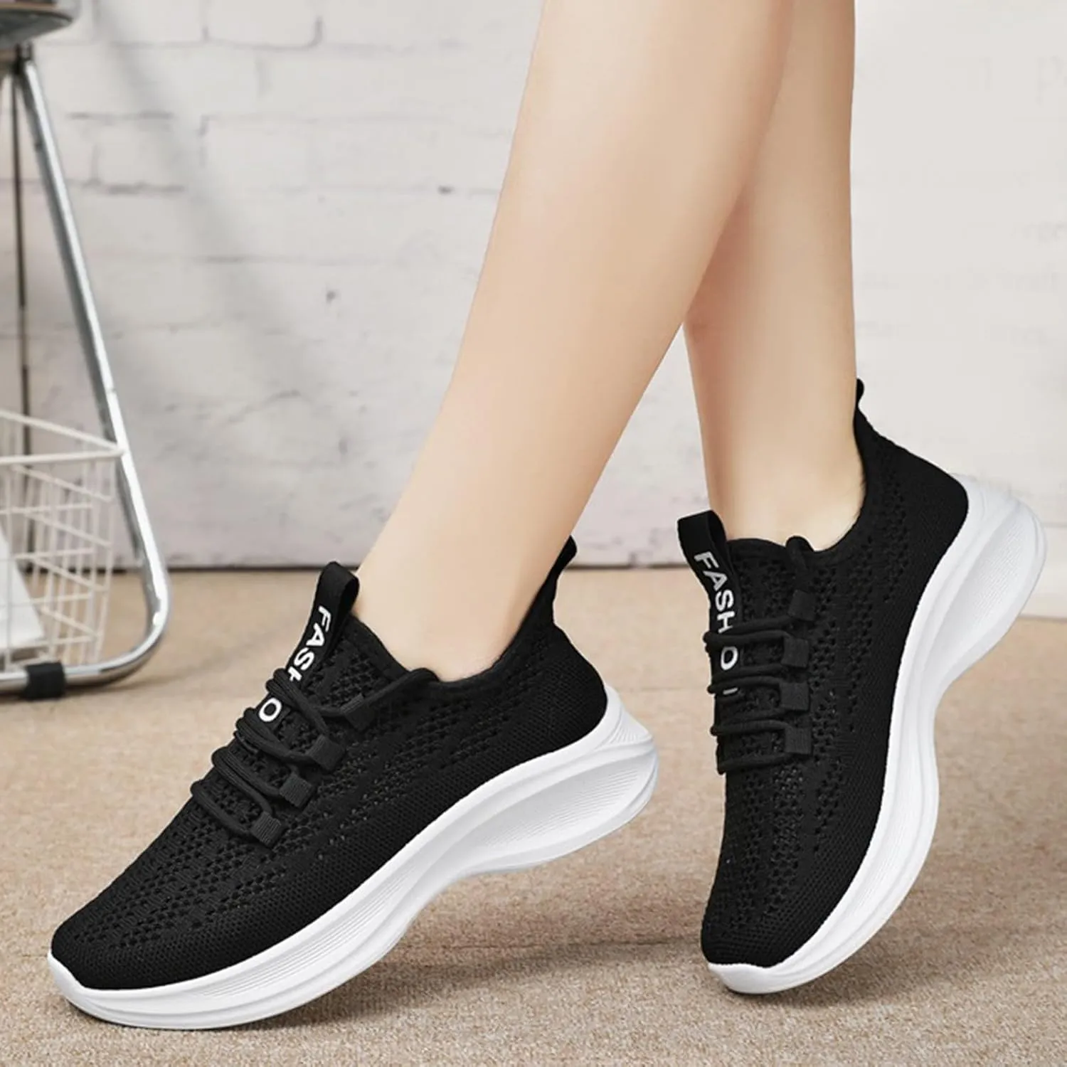 Men's Casual Dress Shoes Comfort Walking Shoes Mesh Running Shoes for Women Arch Support Brown Casual Shoes Platform Sneakers Waterproof Tennis Shoe White Loafers
