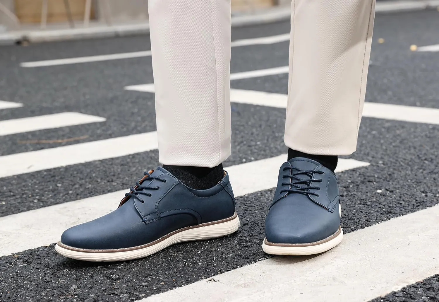 Men's Casual Dress Shoes Fashion Dress Sneakers Business Casual Shoes Comfortable Work Oxfords Office Walking Sneakers