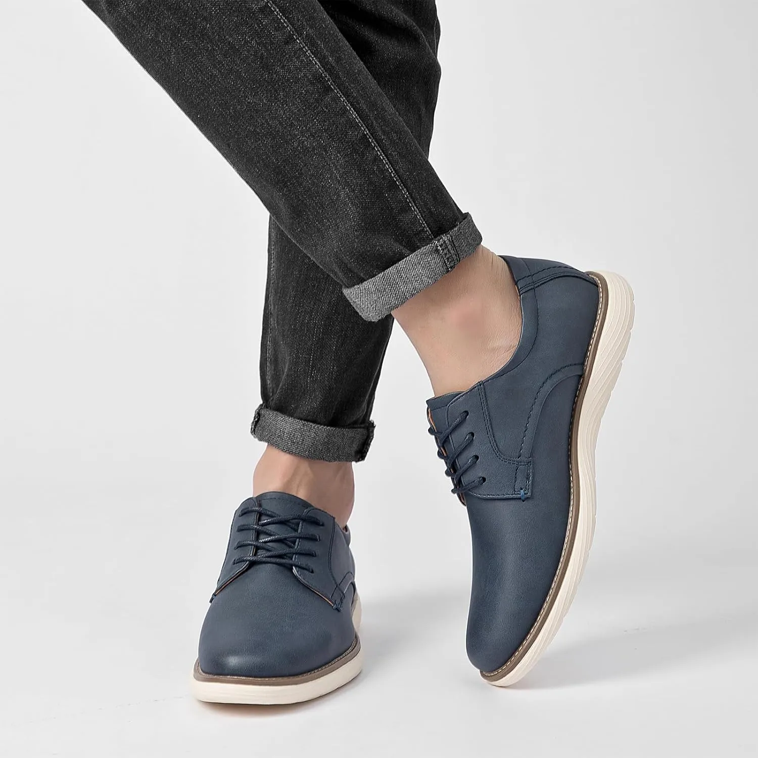 Men's Casual Dress Shoes Fashion Dress Sneakers Business Casual Shoes Comfortable Work Oxfords Office Walking Sneakers
