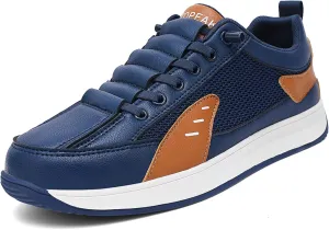 Men's Casual Dress Sneakers Business Shoes Laceless Fashion Sneakers