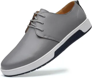 Mens Casual Lace Up Leather Oxford Classical Derby Orthopedic Shoes Lightweight Walking Loafers Dress Business Flats Shoes