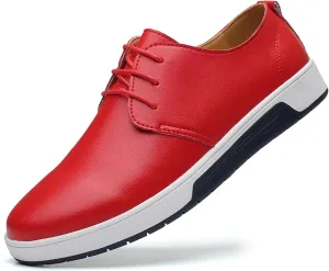 Mens Casual Lace Up Leather Oxford Classical Derby Orthopedic Shoes Lightweight Walking Loafers Dress Business Flats Shoes