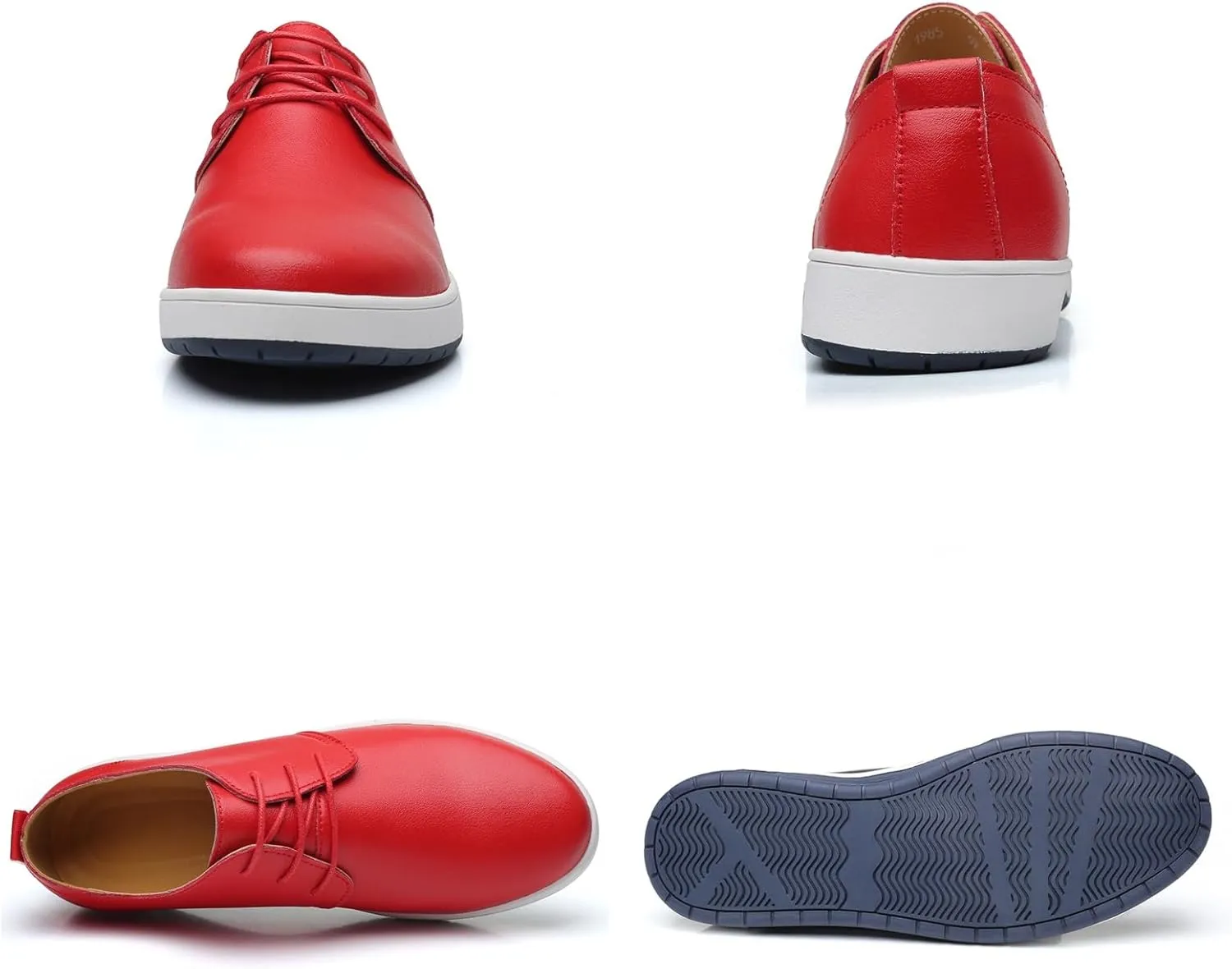 Mens Casual Lace Up Leather Oxford Classical Derby Orthopedic Shoes Lightweight Walking Loafers Dress Business Flats Shoes