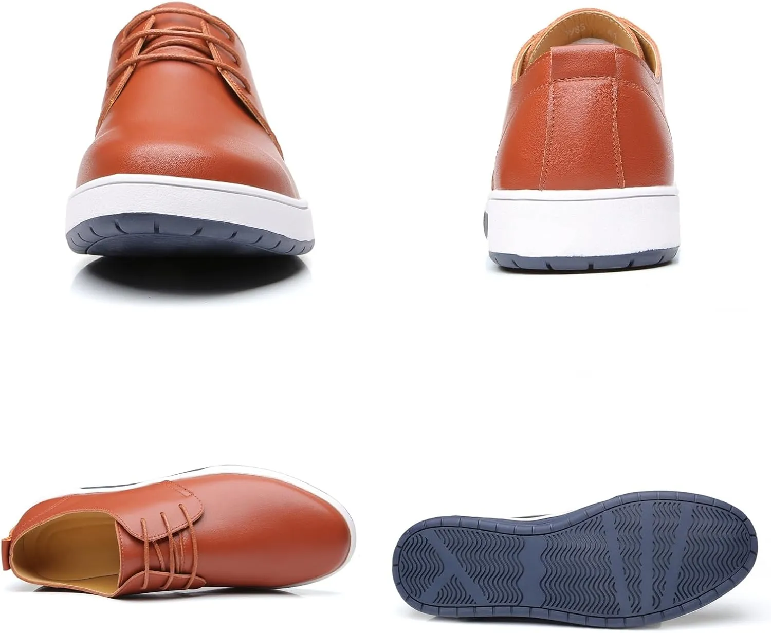 Mens Casual Lace Up Leather Oxford Classical Derby Orthopedic Shoes Lightweight Walking Loafers Dress Business Flats Shoes