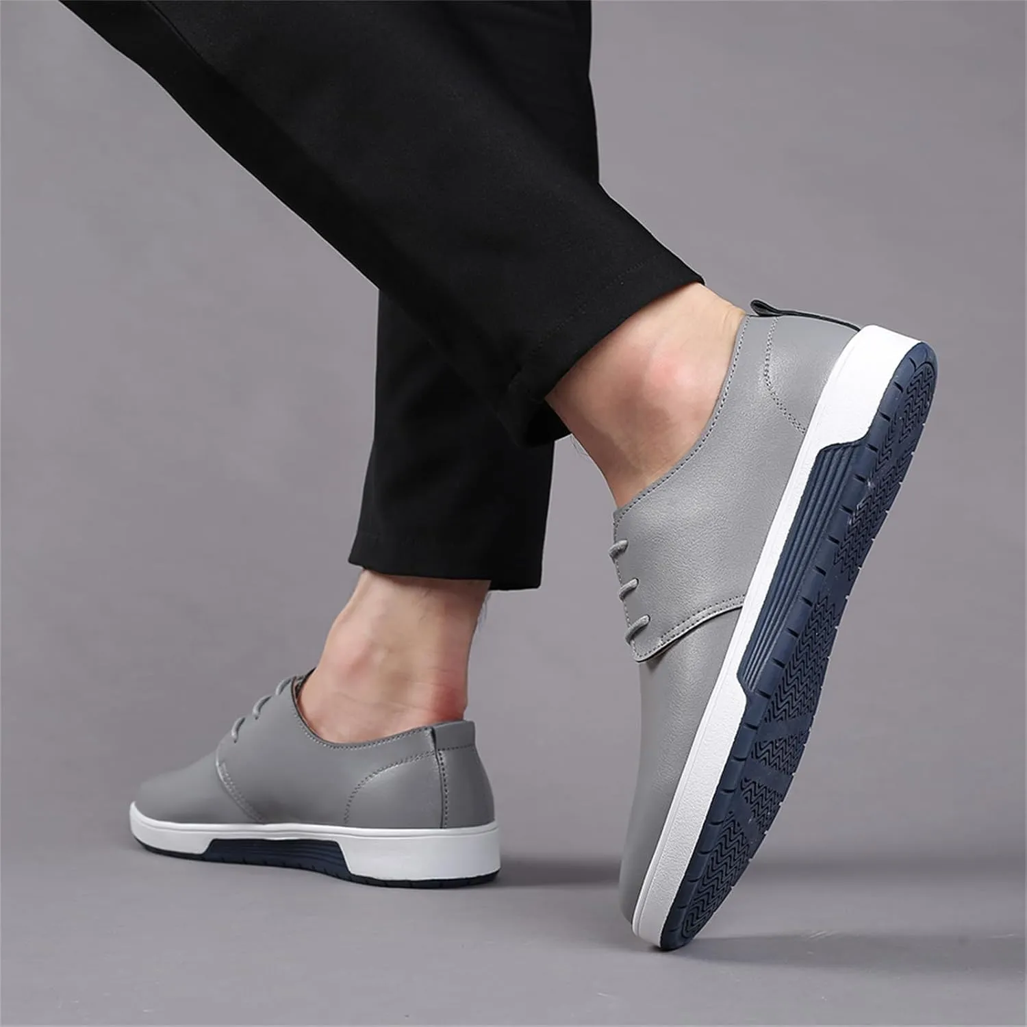 Mens Casual Lace Up Leather Oxford Classical Derby Orthopedic Shoes Lightweight Walking Loafers Dress Business Flats Shoes
