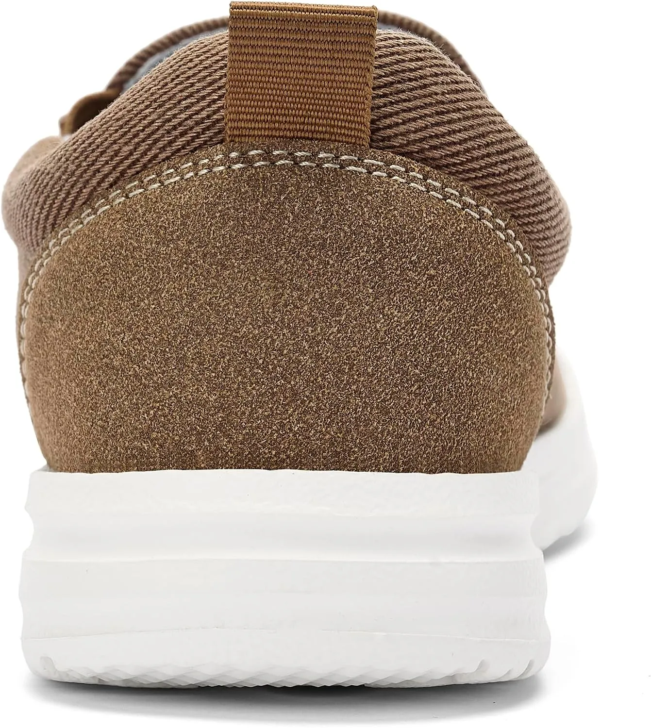 Mens Hands Free Slip-on Loafers Shoes Wide Width Casual Canvas Loafers Shoes Mens Boat Shoes Lightweight Non-Slip Walking Shoes Soft Sneakers
