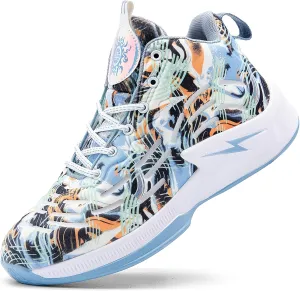 Men's High Top Basketball Shoes Lightweight Breathable Non Slip Gym Sneakers Suitable Training Sports
