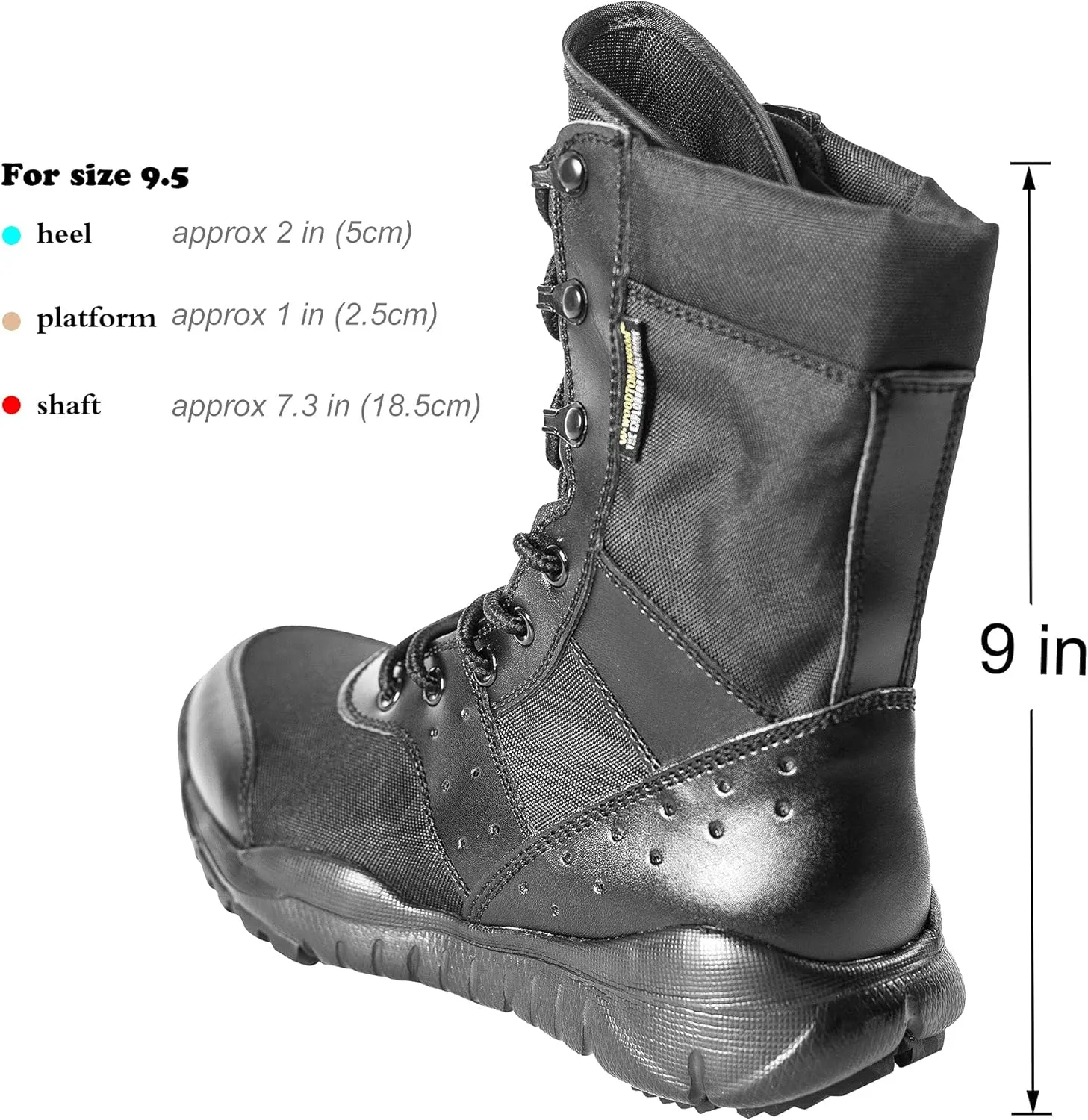 Men's LD Lightweight Combat Boots Microfiber/Suede Leather Military Tactical Boots