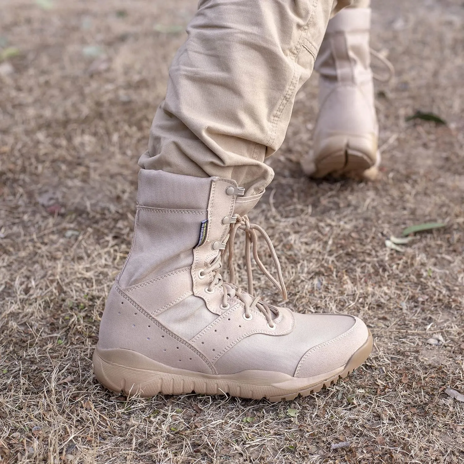 Men's LD Lightweight Combat Boots Microfiber/Suede Leather Military Tactical Boots