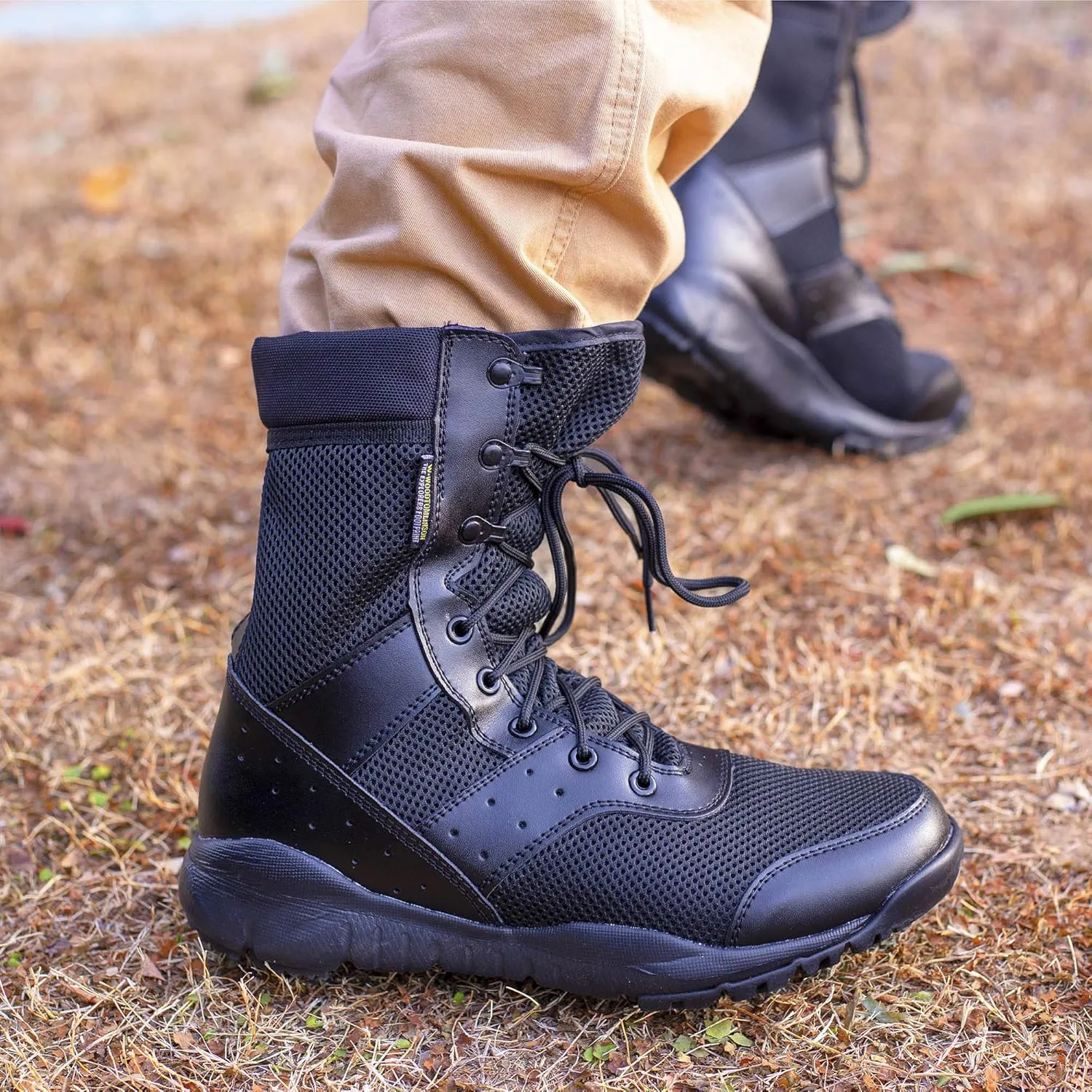 Men's LD Lightweight Combat Boots Microfiber/Suede Leather Military Tactical Boots