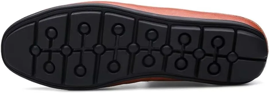 Men's Loafers Premium Genuine Leather Casual Slip On Flats Breathable Driving Shoes Outdoor Walking Shoes for Men