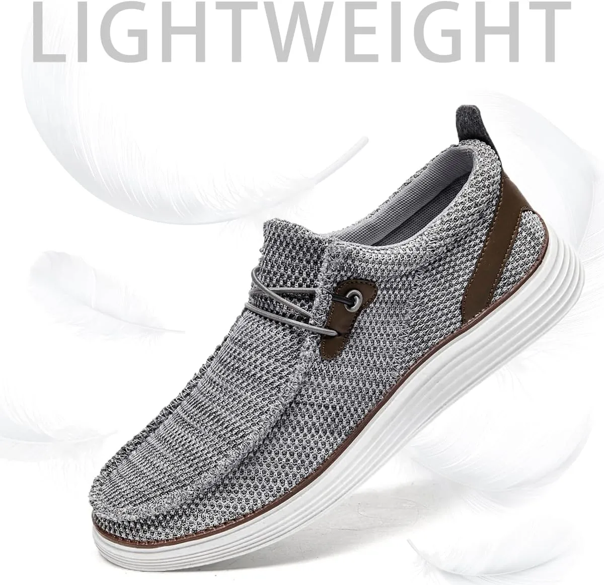 Men's Loafers Slip On Sneakers Boat Walking Fashion Shoes Classcial Comfortable Stylish Lightweight Casual Shoes for Men Non-Slip Durable Home Driving Shoes