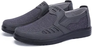 Men's Mesh Sneakers, Casual Classic Business Slip On Dress Sneakers Fashion Sneakers Penny Loafers, Lightweight and Breathable Men's Canvas Shoes