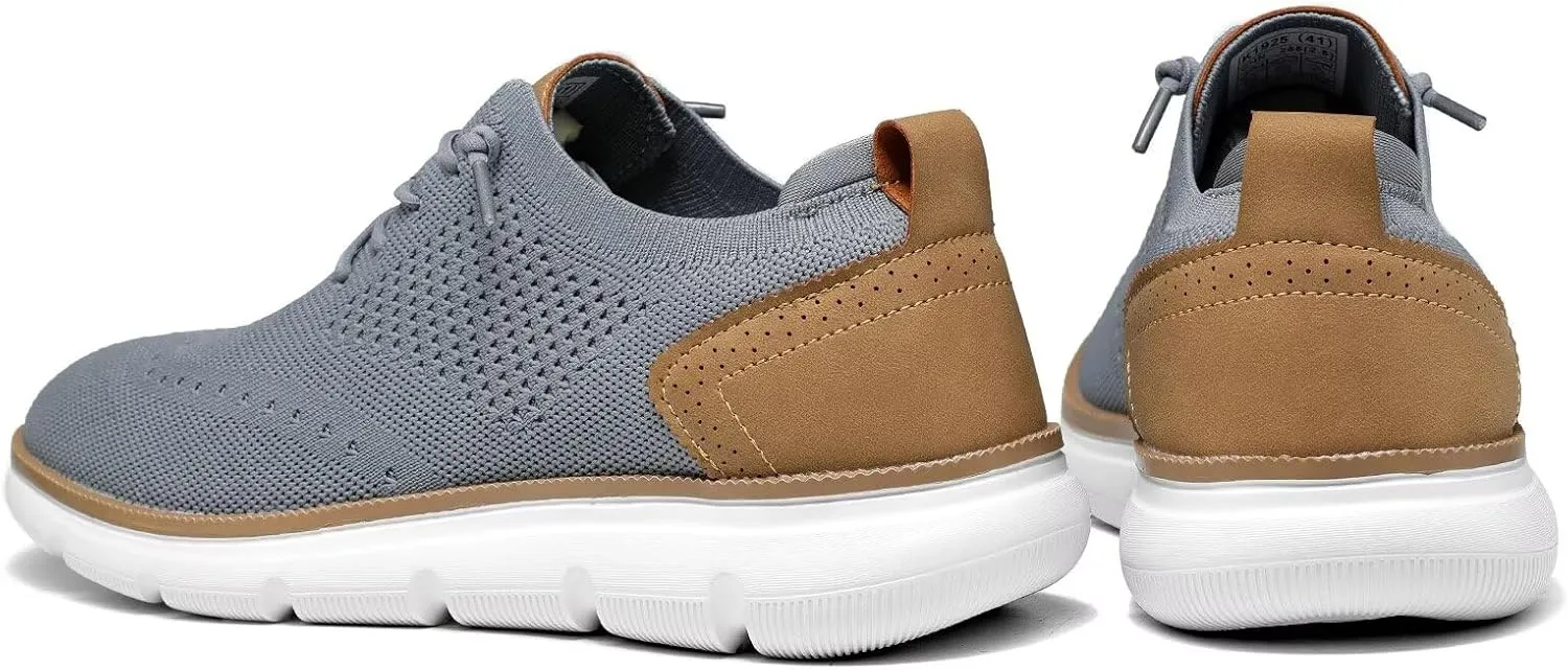 Men's Mesh Sneakers Oxfords Lace-Up Lightweight Casual Walking Shoes Dress Shoes Fashion Sneakers Walking Shoes
