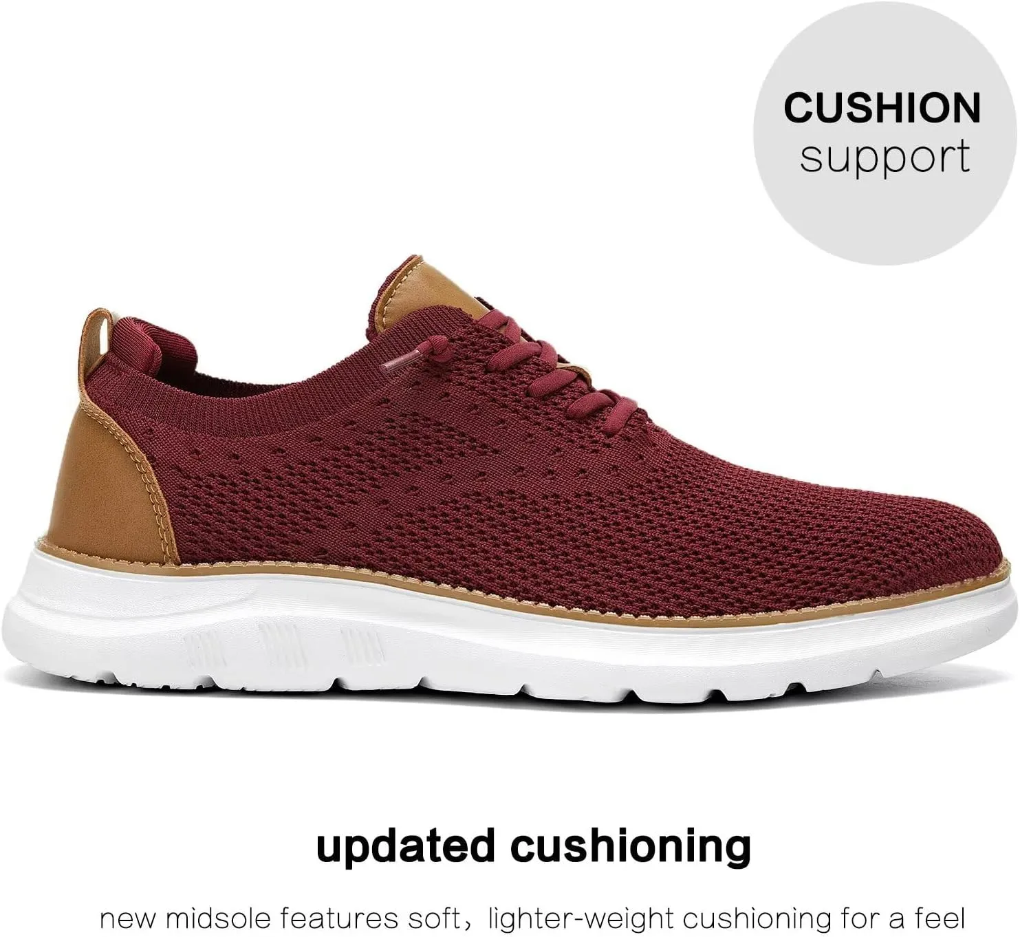 Men's Mesh Sneakers Oxfords Lace-Up Lightweight Casual Walking Shoes Driving Shoes