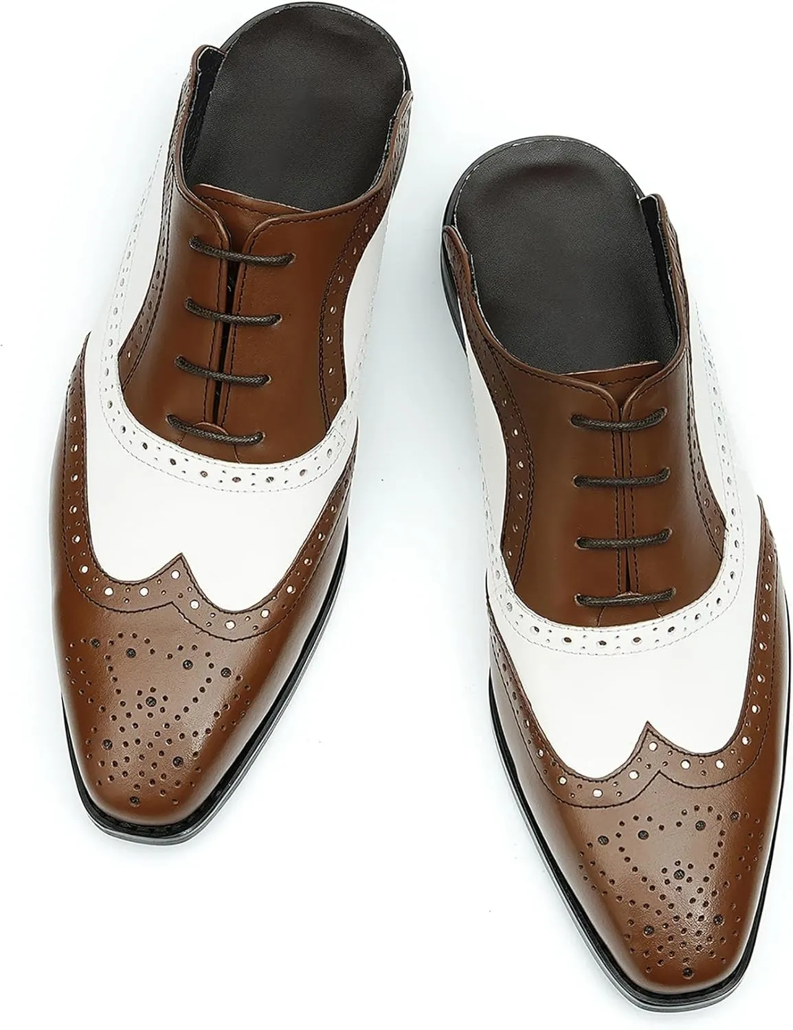 Mens Mules Slip On Casual Dress Clogs Leather Walking Loafers Shoes Fashion Wedding Breathable Business Formal Oxfords Summer Slippers Shoes for Men