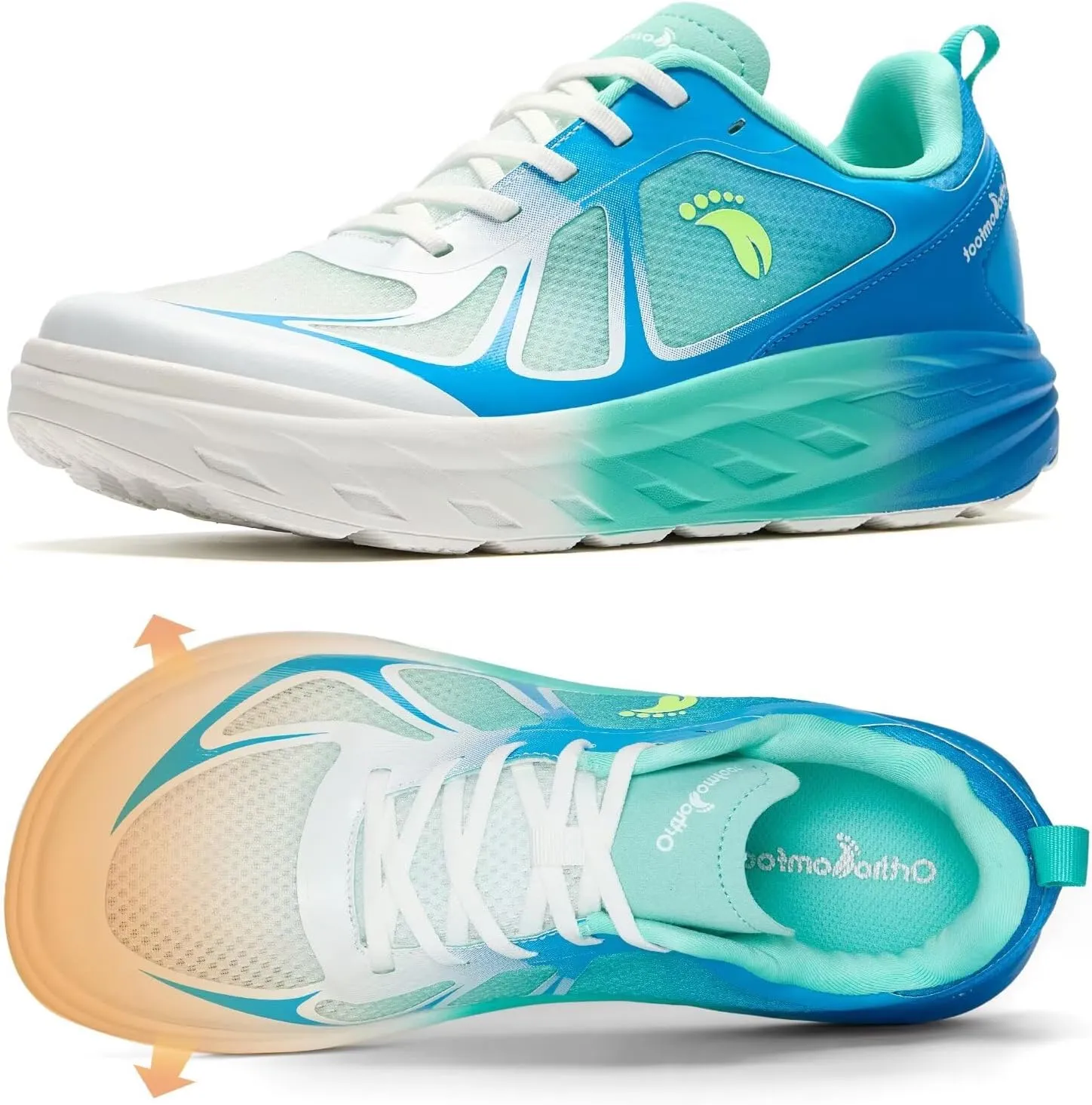 Men's Orthopedic Diabetic Wide Running Shoes: Comfortable Arch Support Plantar Fasciitis Sports Sneakers, Casual Orthotic Swollen Tennis Work Walking Shoes for Foot and Heel Pain Relief