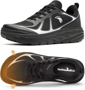 Men's Orthopedic Diabetic Wide Running Shoes: Comfortable Arch Support Plantar Fasciitis Sports Sneakers, Casual Orthotic Swollen Tennis Work Walking Shoes for Foot and Heel Pain Relief