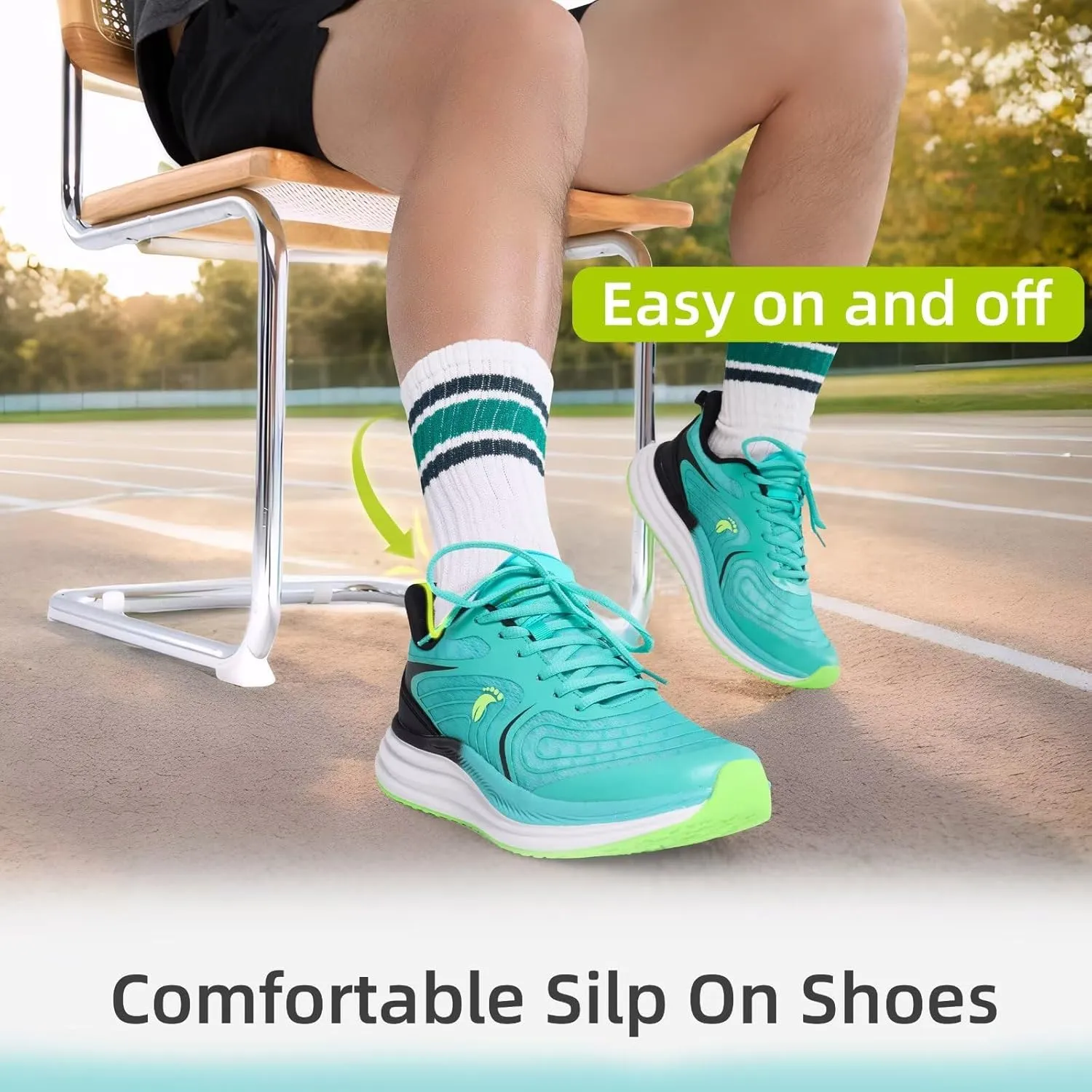 Men's Orthopedic Road Running Shoes: Comfortable Casual Plantar Fasciitis Arch Support Athletic Sports Sneakers, Orthotic High Arch Cushion Tennis Gym Work Walking Shoes for Foot Heel Pain Relief