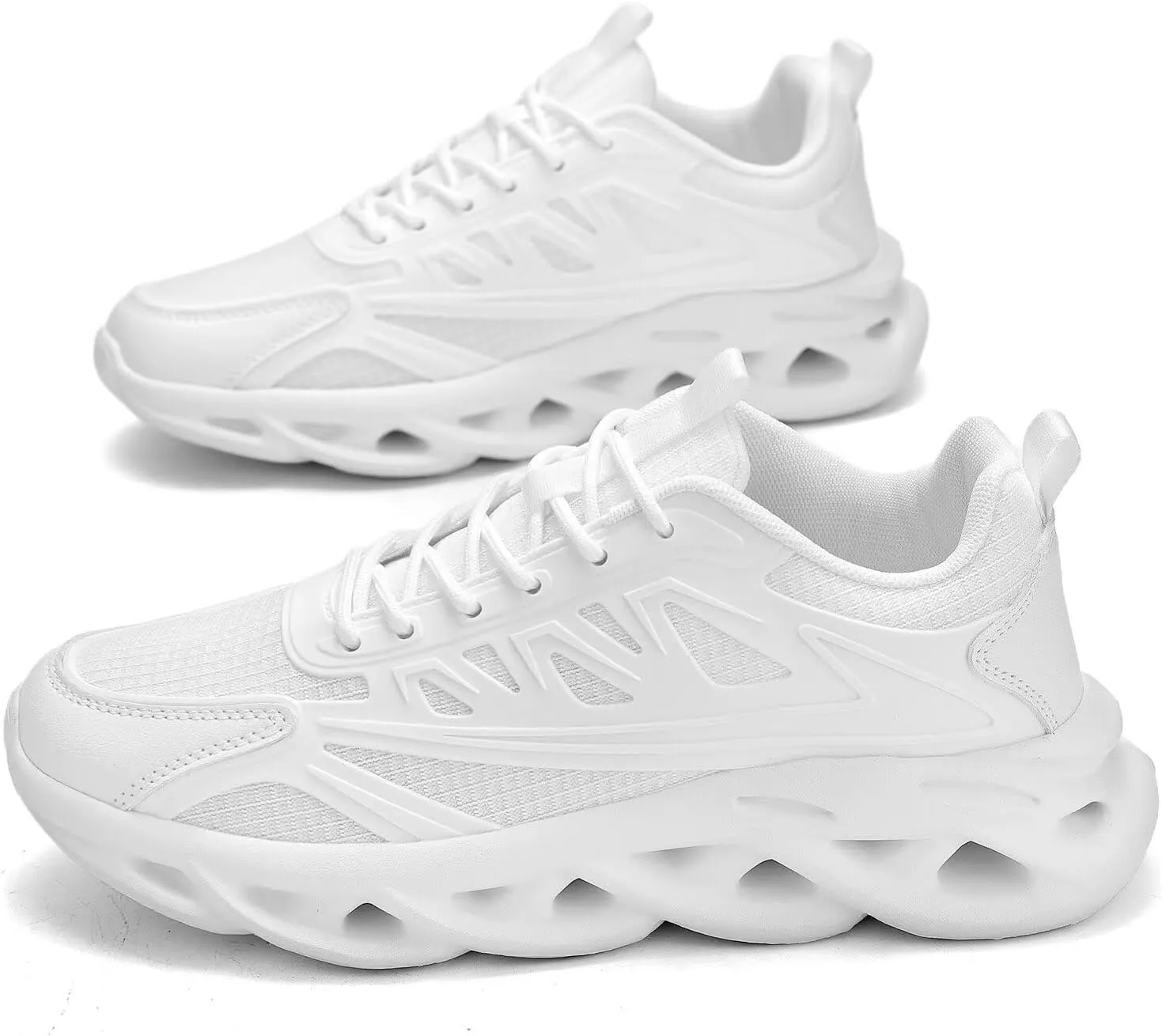 Men's Road-Running-Shoes Walking Fashion Athletic Sneakers Working Gym Comfort Lightweight Mesh Soft Sole Shoes