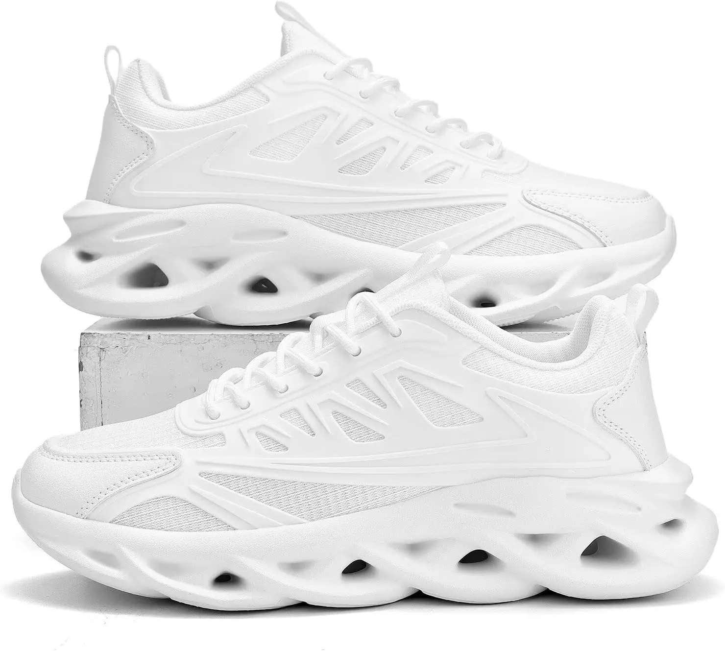 Men's Road-Running-Shoes Walking Fashion Athletic Sneakers Working Gym Comfort Lightweight Mesh Soft Sole Shoes