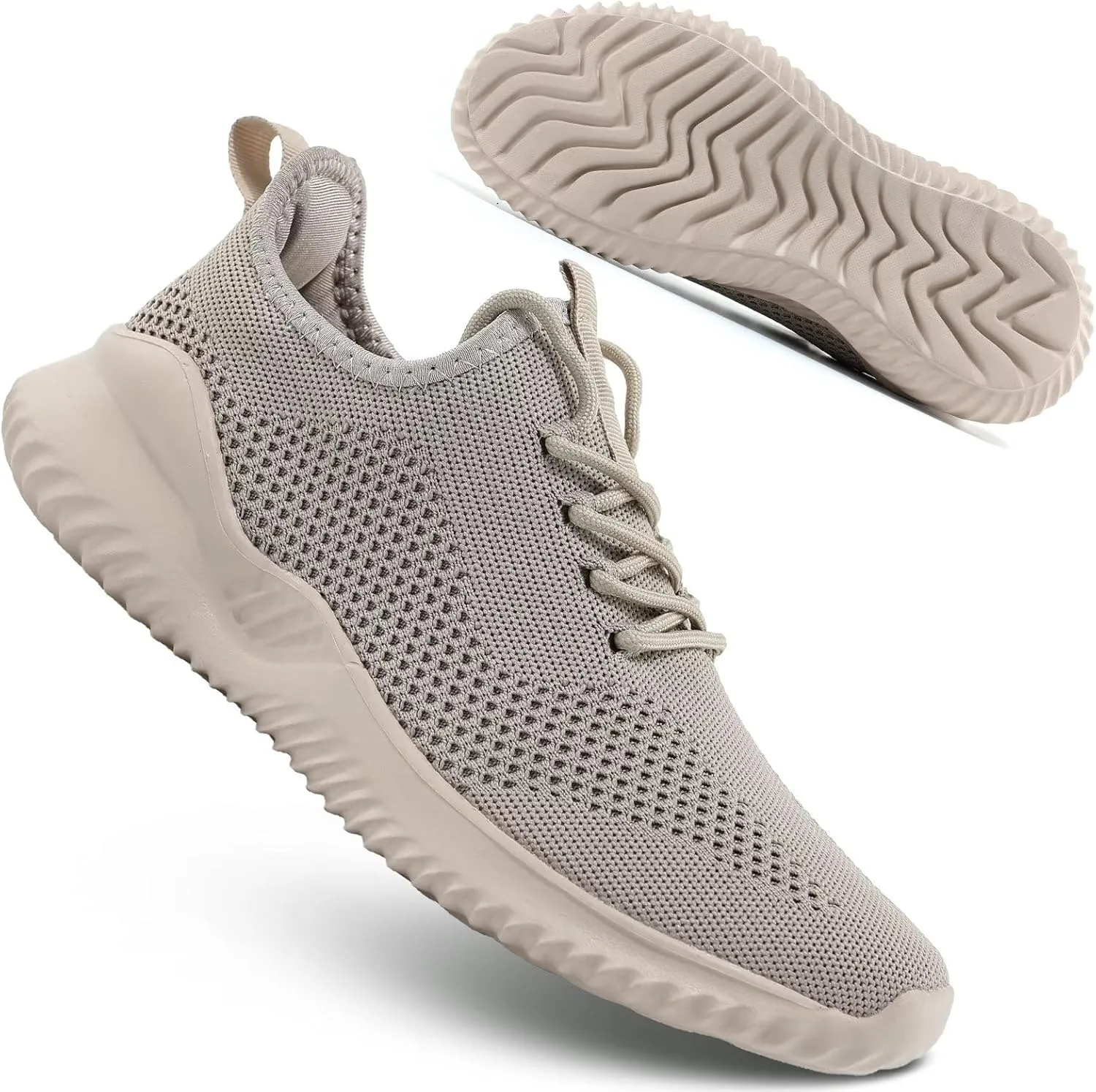 Mens Running Shoes Slip on Walking Tennis Sneakers Fashion Breathable Mesh Soft Sole Casual Athletic Lightweight