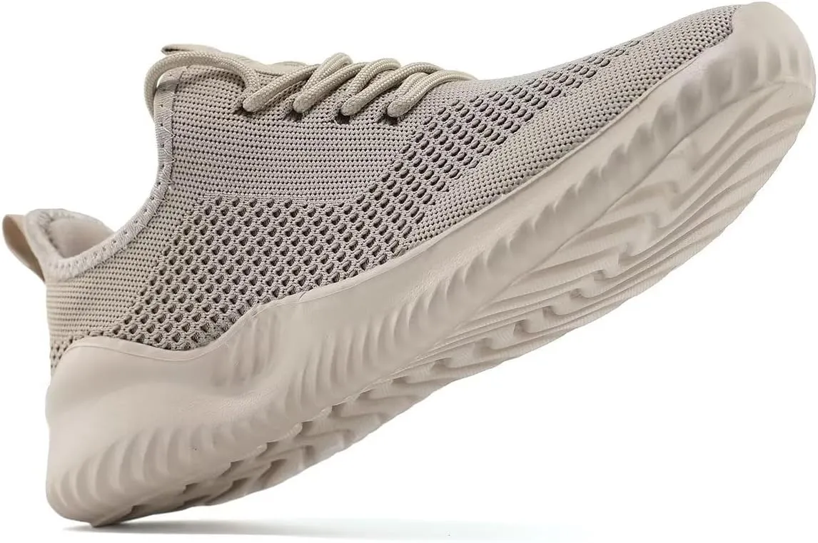 Mens Running Shoes Slip on Walking Tennis Sneakers Fashion Breathable Mesh Soft Sole Casual Athletic Lightweight