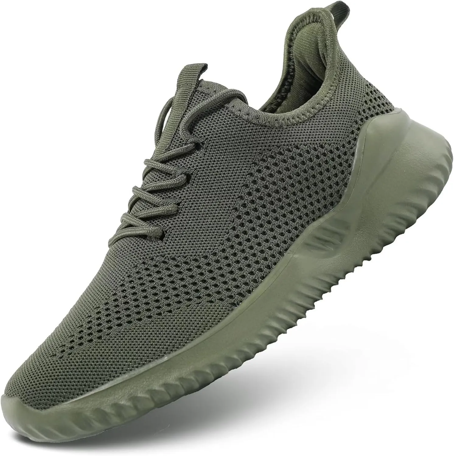 Mens Running Shoes Slip on Walking Tennis Sneakers Fashion Breathable Mesh Soft Sole Casual Athletic Lightweight