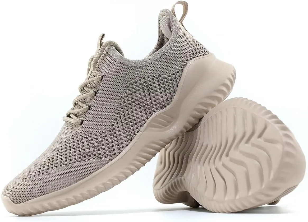 Mens Running Shoes Slip on Walking Tennis Sneakers Fashion Breathable Mesh Soft Sole Casual Athletic Lightweight