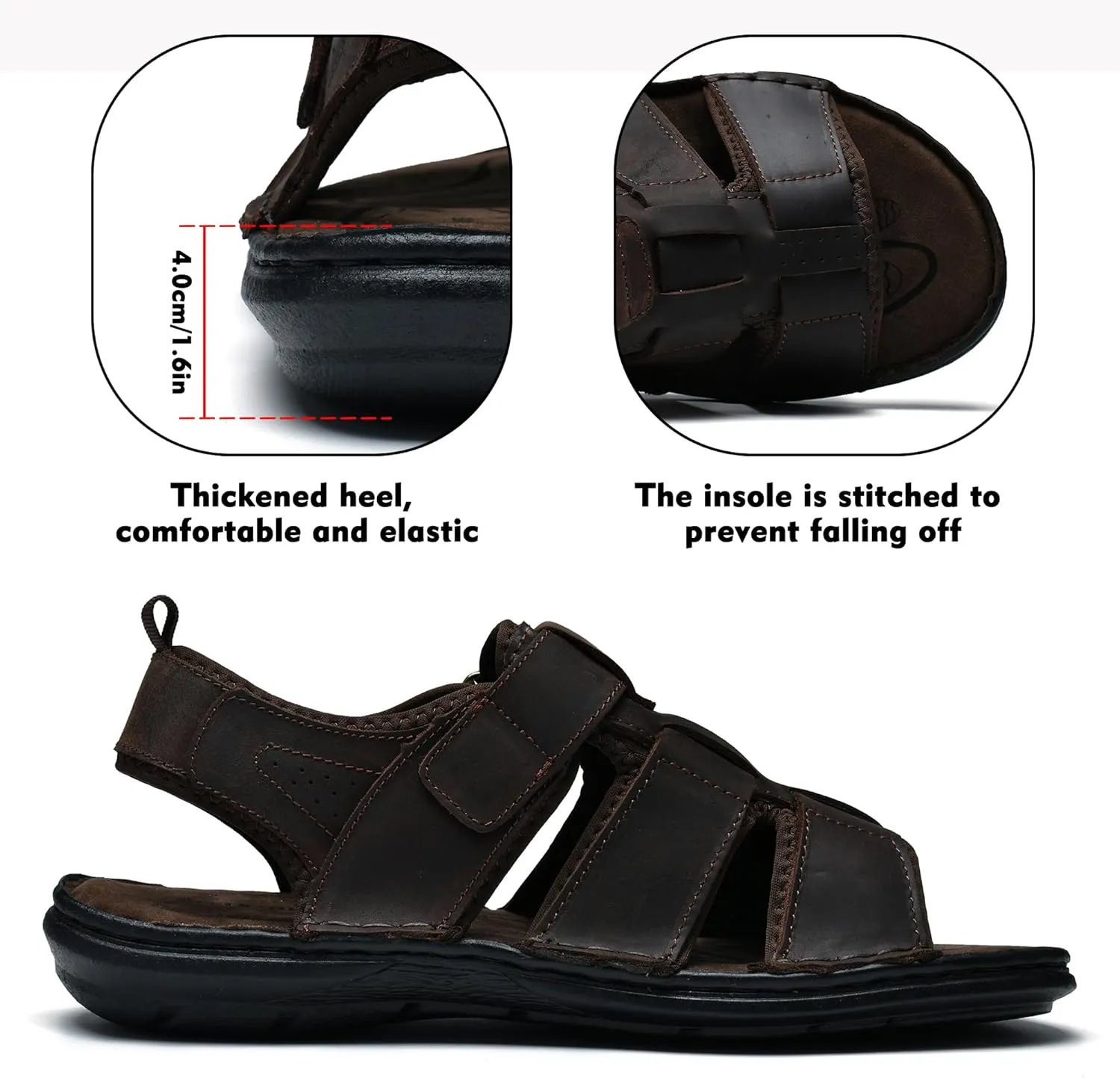 Men's Sandals Non-slip Water Sandals Comfortable Sport Sandals Open Toe Casual Beach Sandals