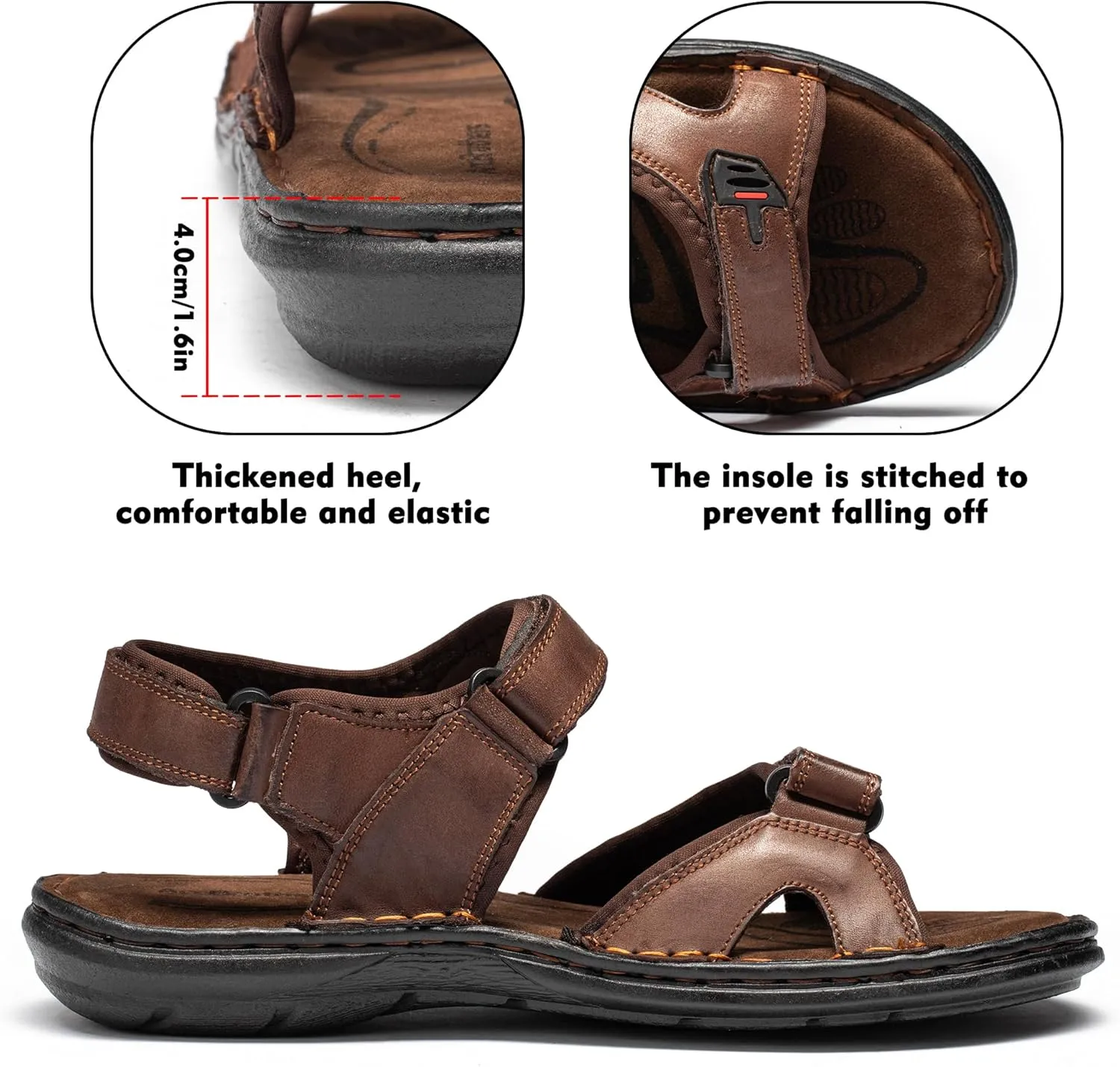 Men's Sandals Non-slip Water Sandals Comfortable Sport Sandals Open Toe Casual Beach Sandals